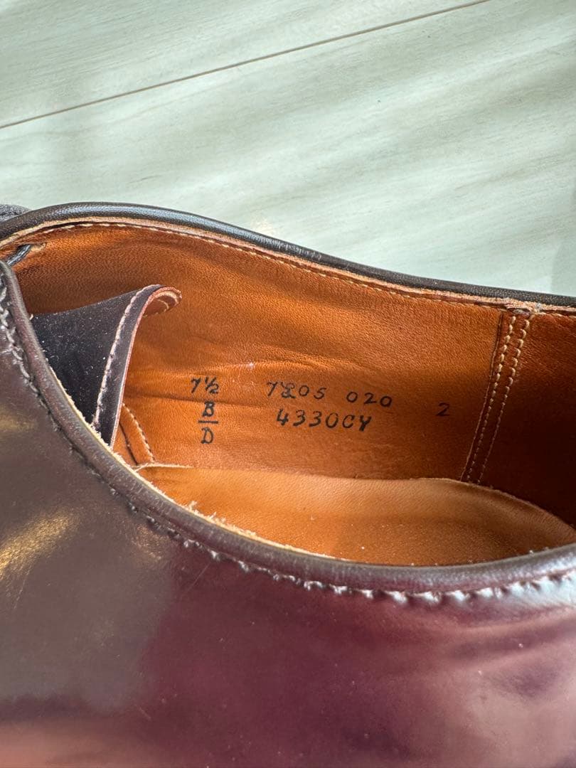 オールデン　AF26 4330CY プラザラスト　US7.5