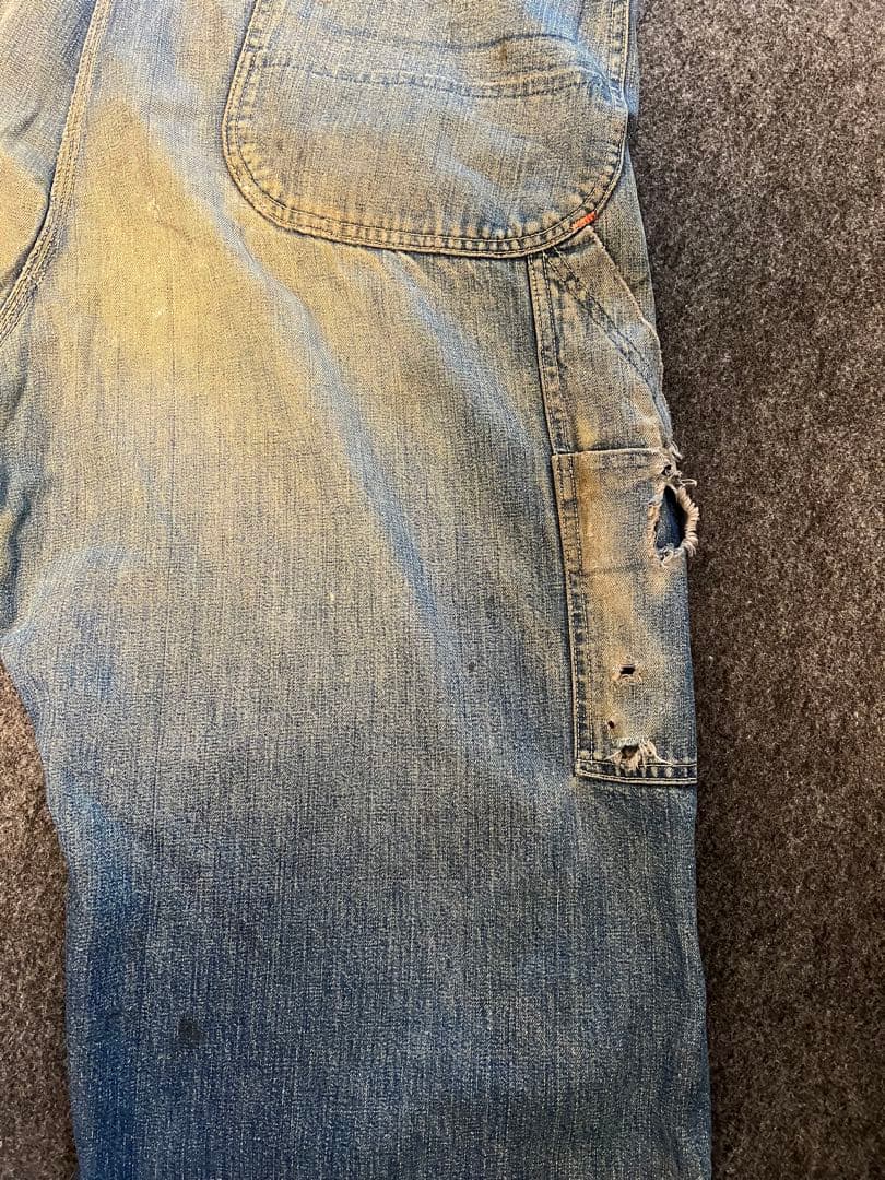 40's -50's-PAY DAY デニムオーバーオール