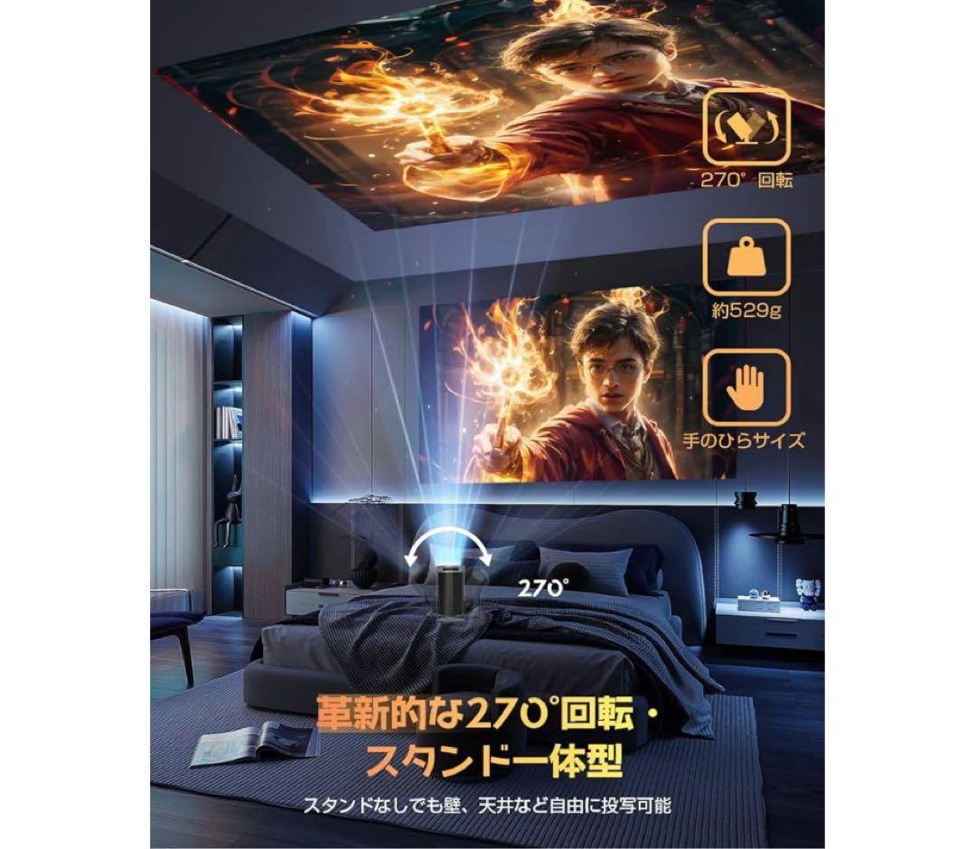 新品！プロジェクター 2025年モデル小型 4K対応最新Android TV搭載