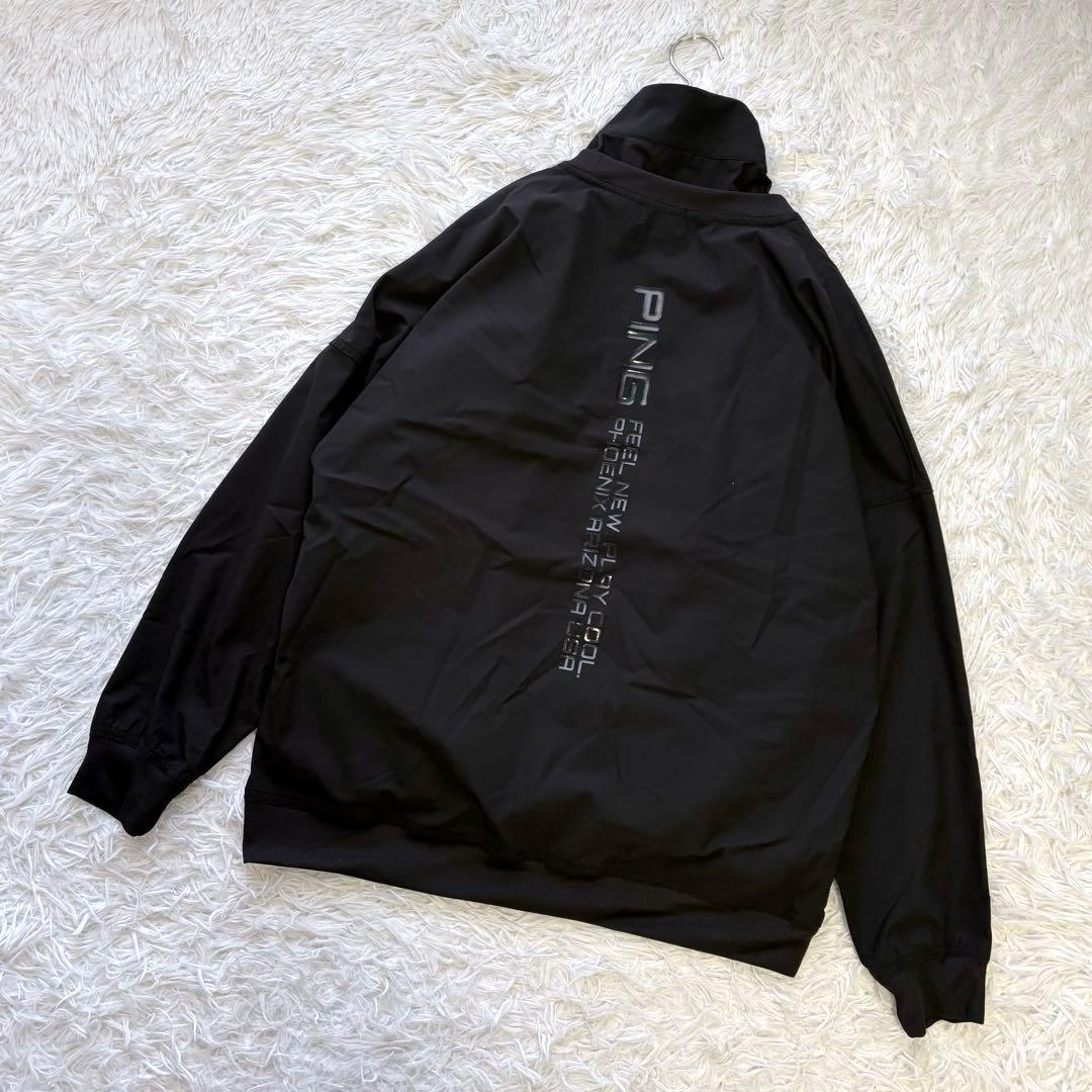 3way✨ PING リップストップツインブルゾン レイヤード ブラック L