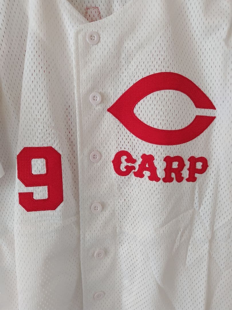 最終価格【限定品アレンジ】広島東洋カープ 復刻ユニフォーム#9 緒方孝市さん M