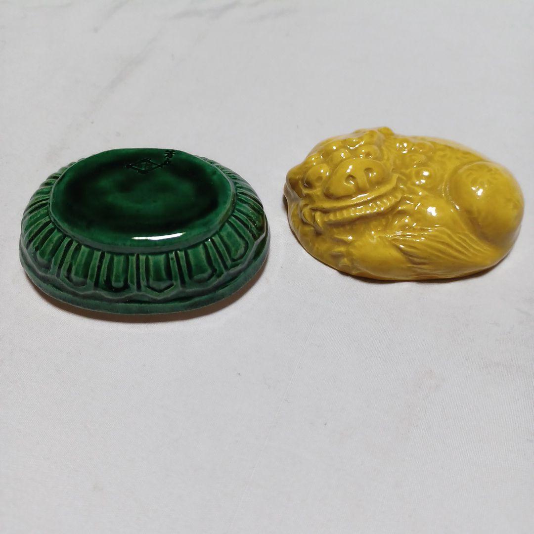 大獅子香合(松古窯)