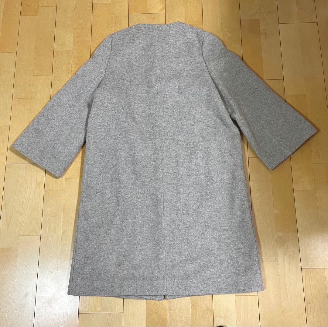 【値下げ】UNITED ARROWS ノーカラーベルスリーブコート　38サイズ