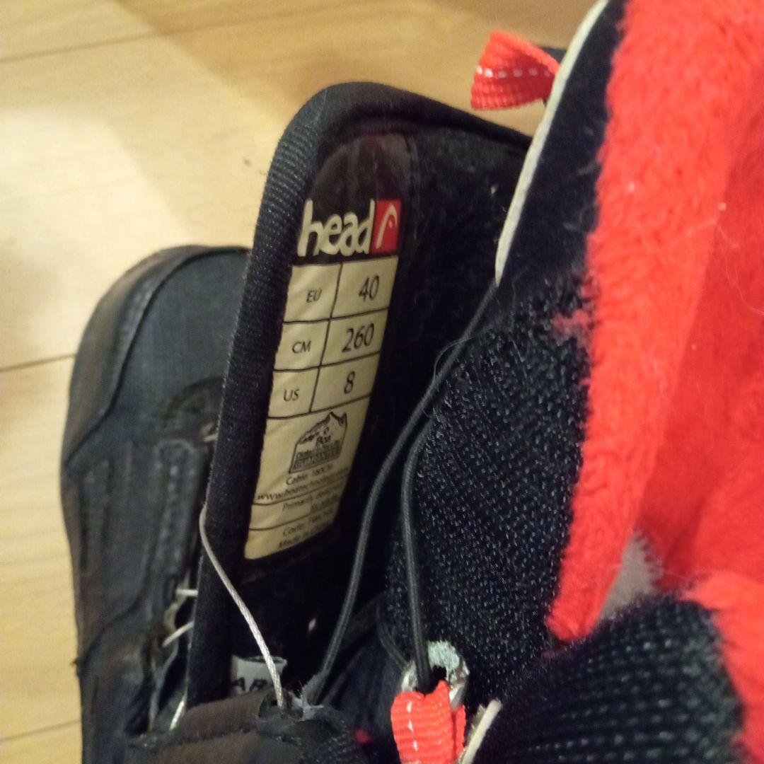 カッコいいHead スノーボードブーツ ブラック/レッド26センチ