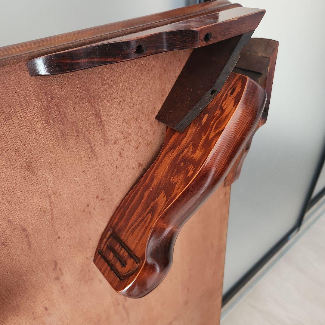 軽量木製座卓　折り畳み可能な脚　昭和レトロ