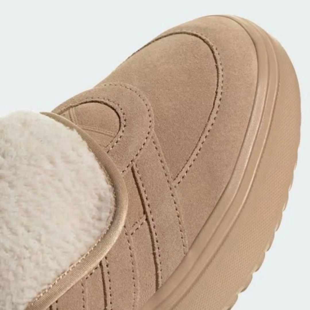 韓国限定adidas アディダス23.0㎝ グランドコートミュール　ボアサンダル