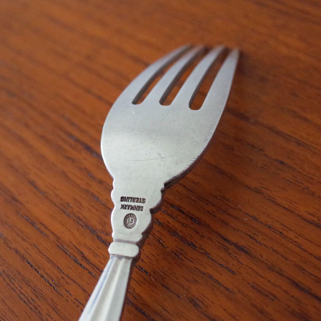 ジョージジェンセンAcornディナーフォーク/シルバーフォーク\北欧アンティーク