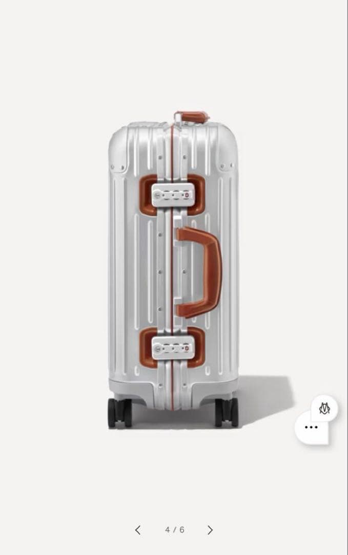 RIMOWAリモワ/キャビン ツイスト シルバー&ブラウン 55×40×23cm
