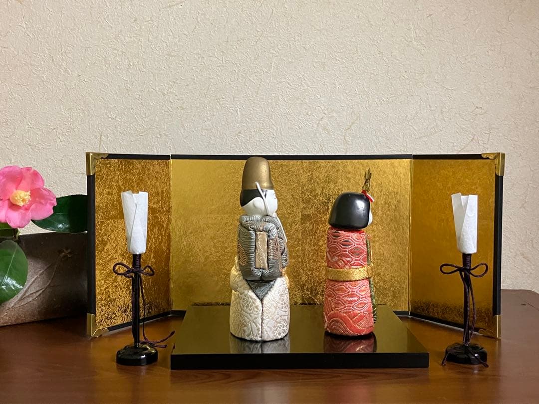 木目込み人形　「小梅立雛」