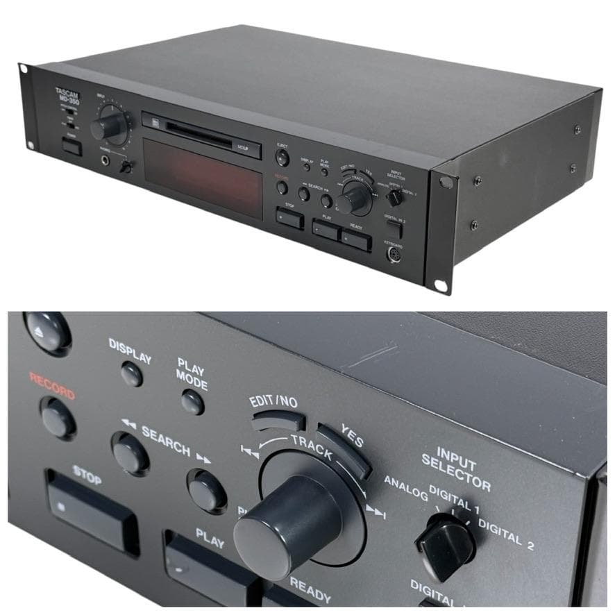 ◆優良動作品・録音動作確認済◆TASCAM MDレコーダー 業務用 MD-350