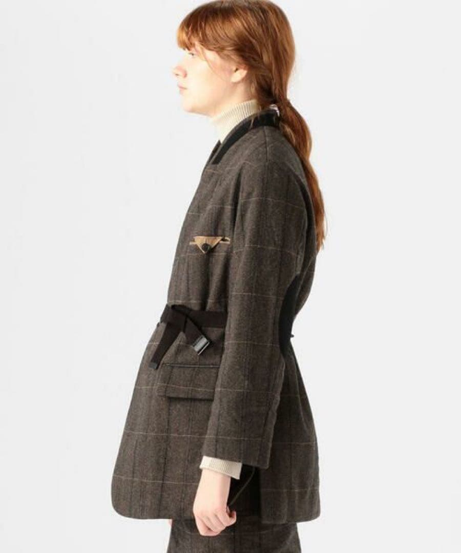 MACPHEE 21AW ヘリンボーンツイード オーバーサイズドジャケット