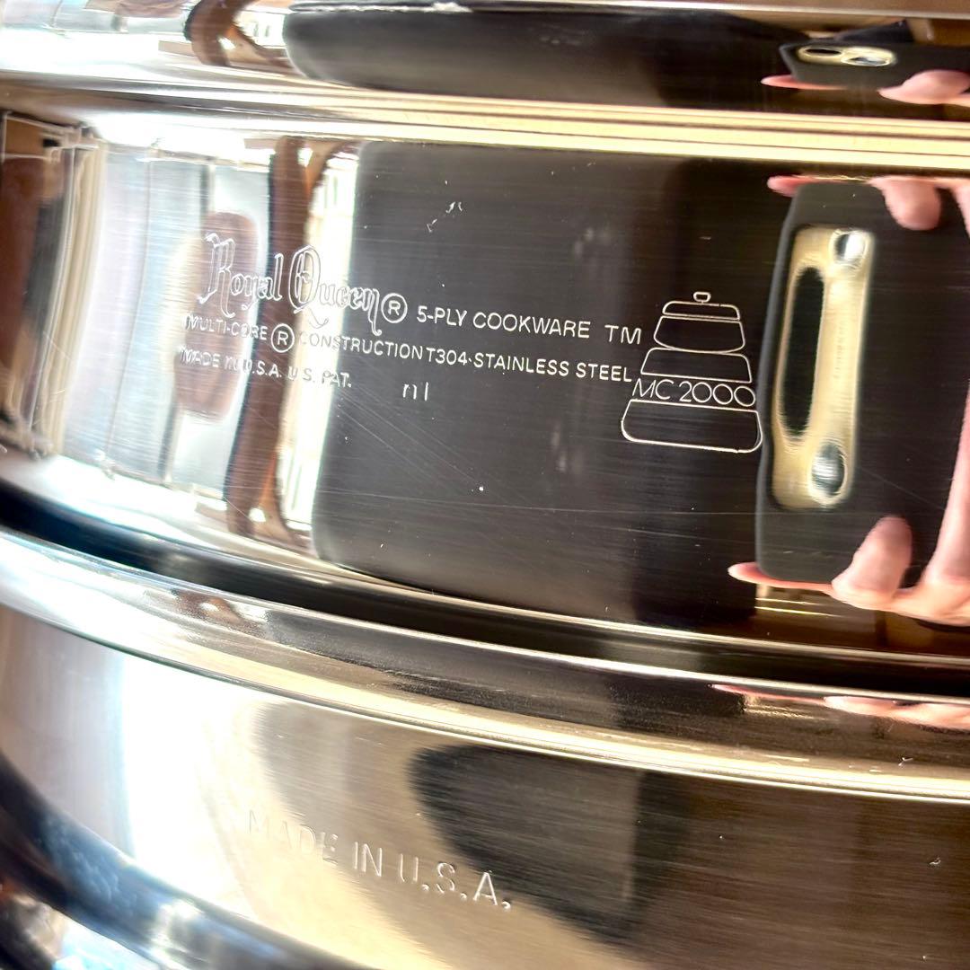 【超美品】ロイヤルクイーン　大フライパン　6リットル鍋セット　IH対応