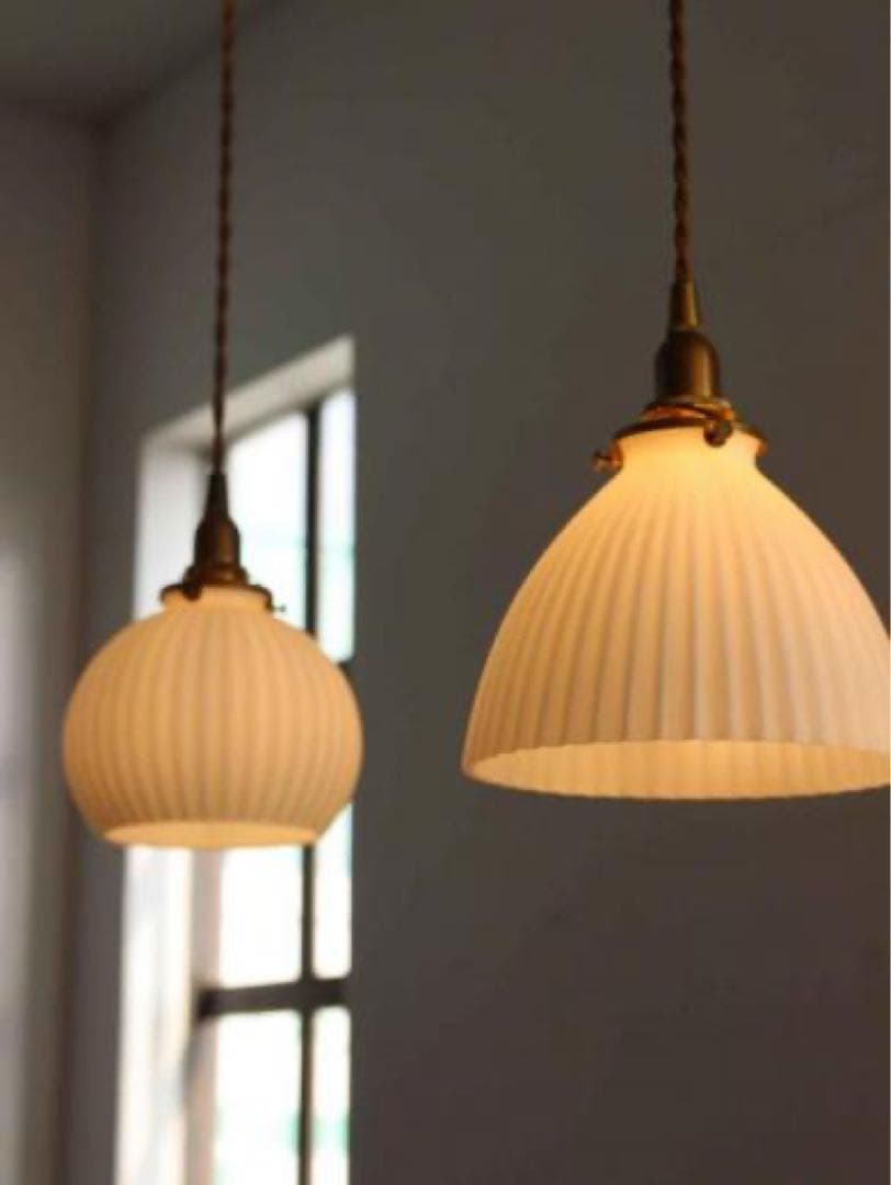 ヴィンテージ風ペンダントライト ホワイト