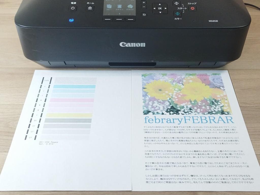 Canon MG6530　印刷350枚　複合機 プリンター　キャノン PIXUS