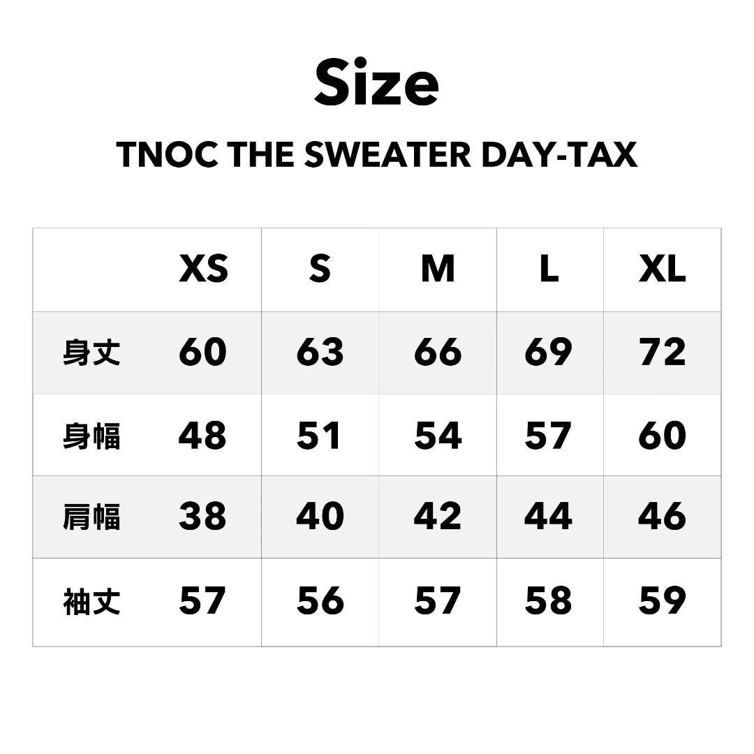 トップス TNOC THE SWEATER DAY-TEX Ezosika Navy L
