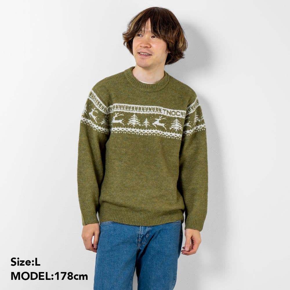 トップス TNOC THE SWEATER DAY-TEX Ezosika Navy L