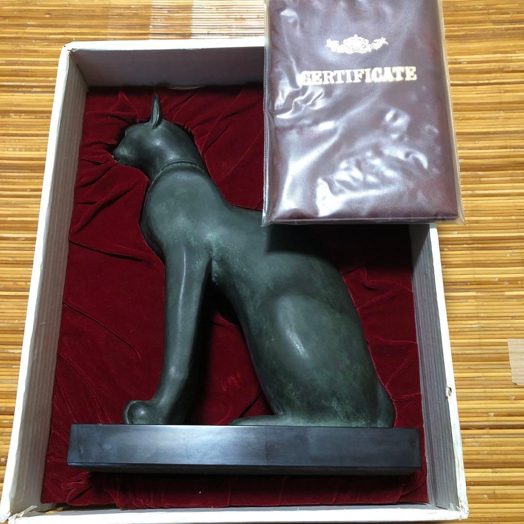 【猫】ブロンズ鋳造 33cm ルーヴル美術館工房監修