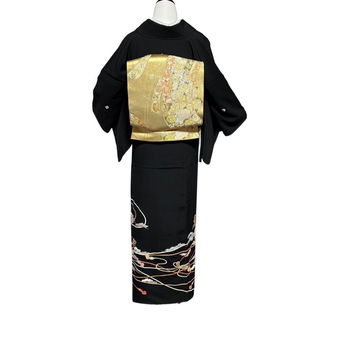 未使用近い　美品　袷　作家　正絹　黒留袖　フルセット　4点 西陣袋帯