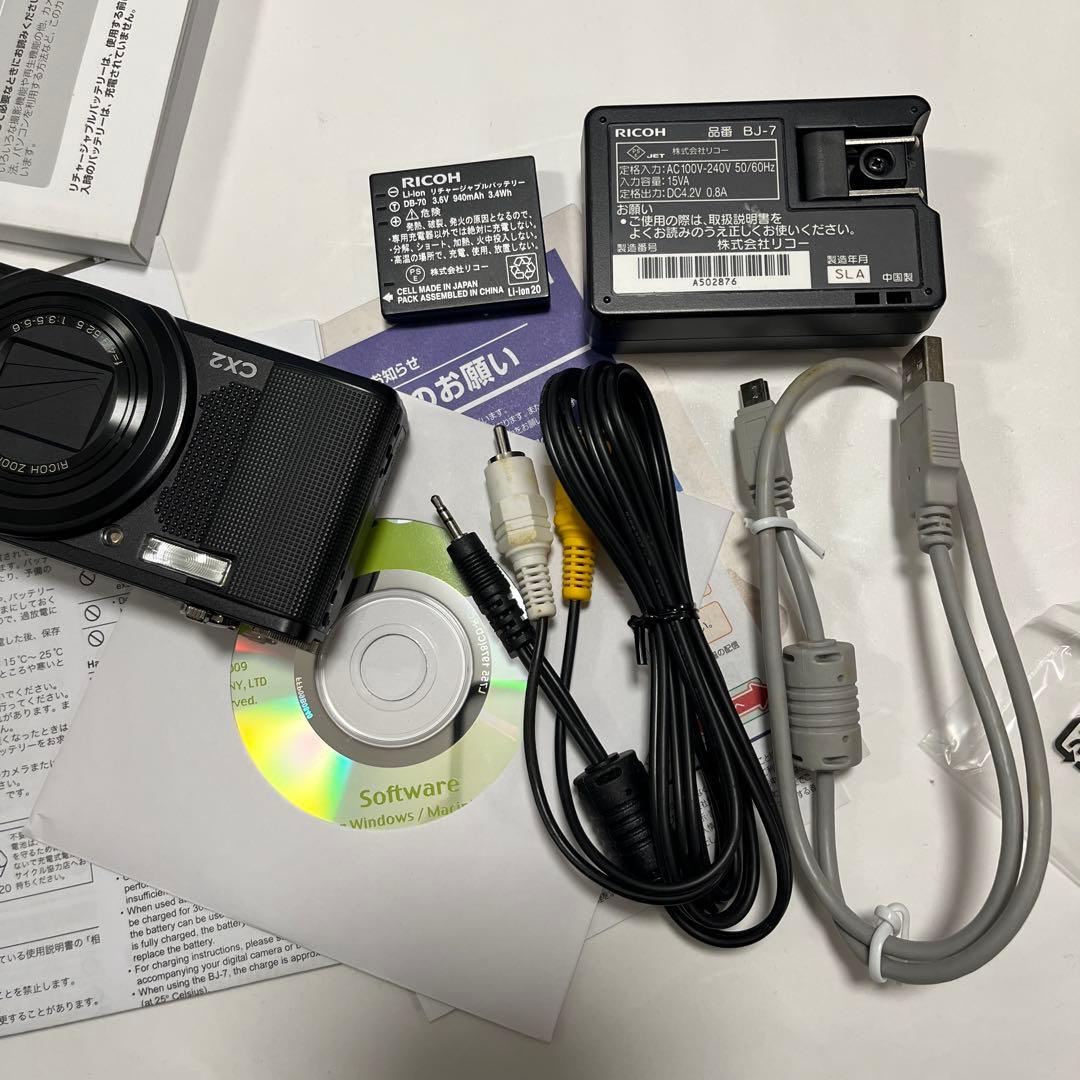 w*〄様 Ricoh CX2 コンパクトデジタルカメラ ブラック