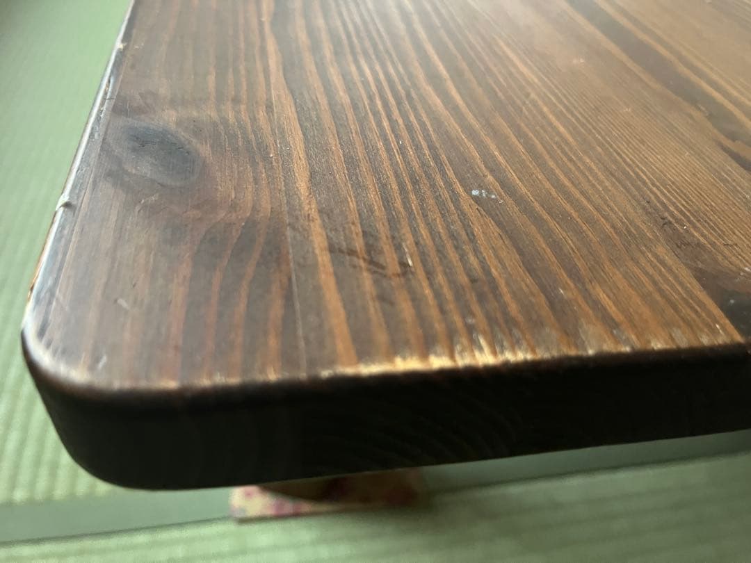 折りたたみ足　木製ローテーブル　こたつ用天板付