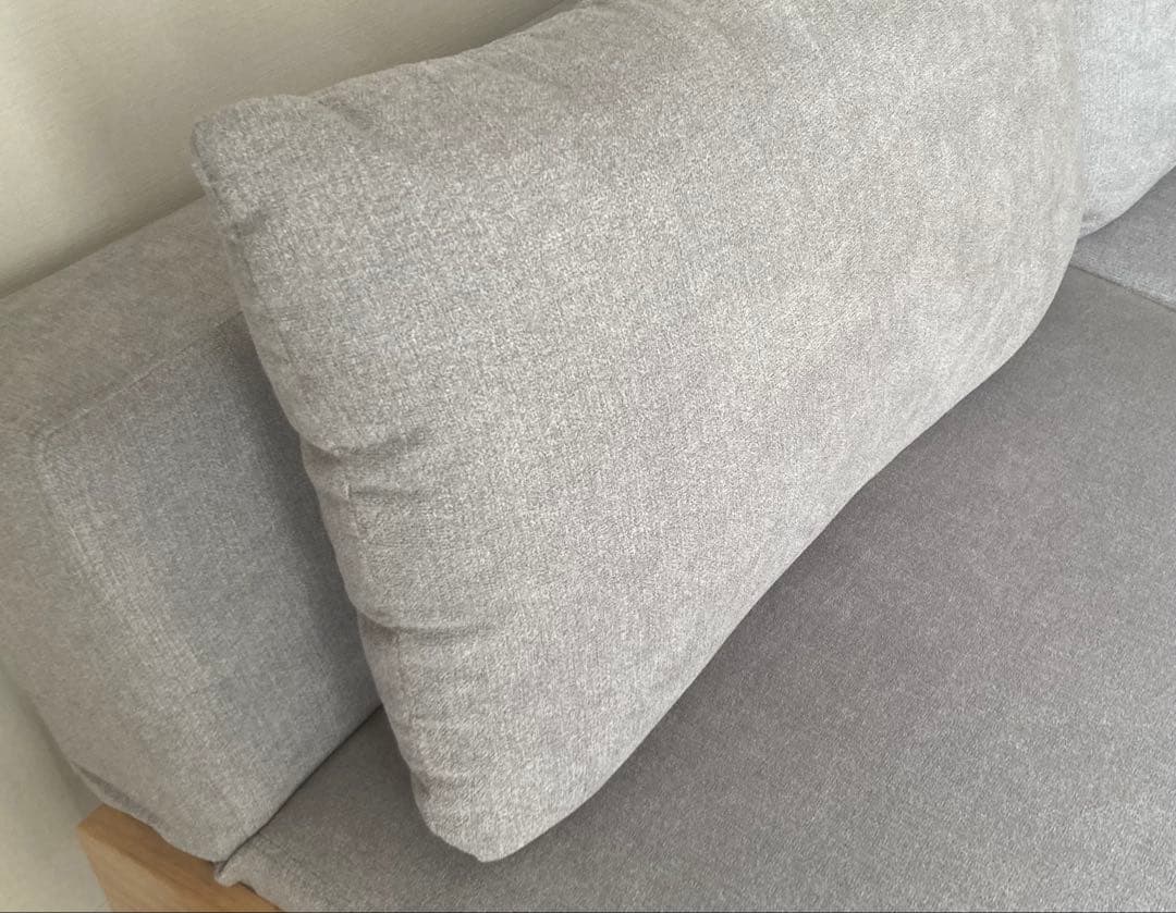 ソファー 2人〜3人掛け グレー リクライニングソファーベッド