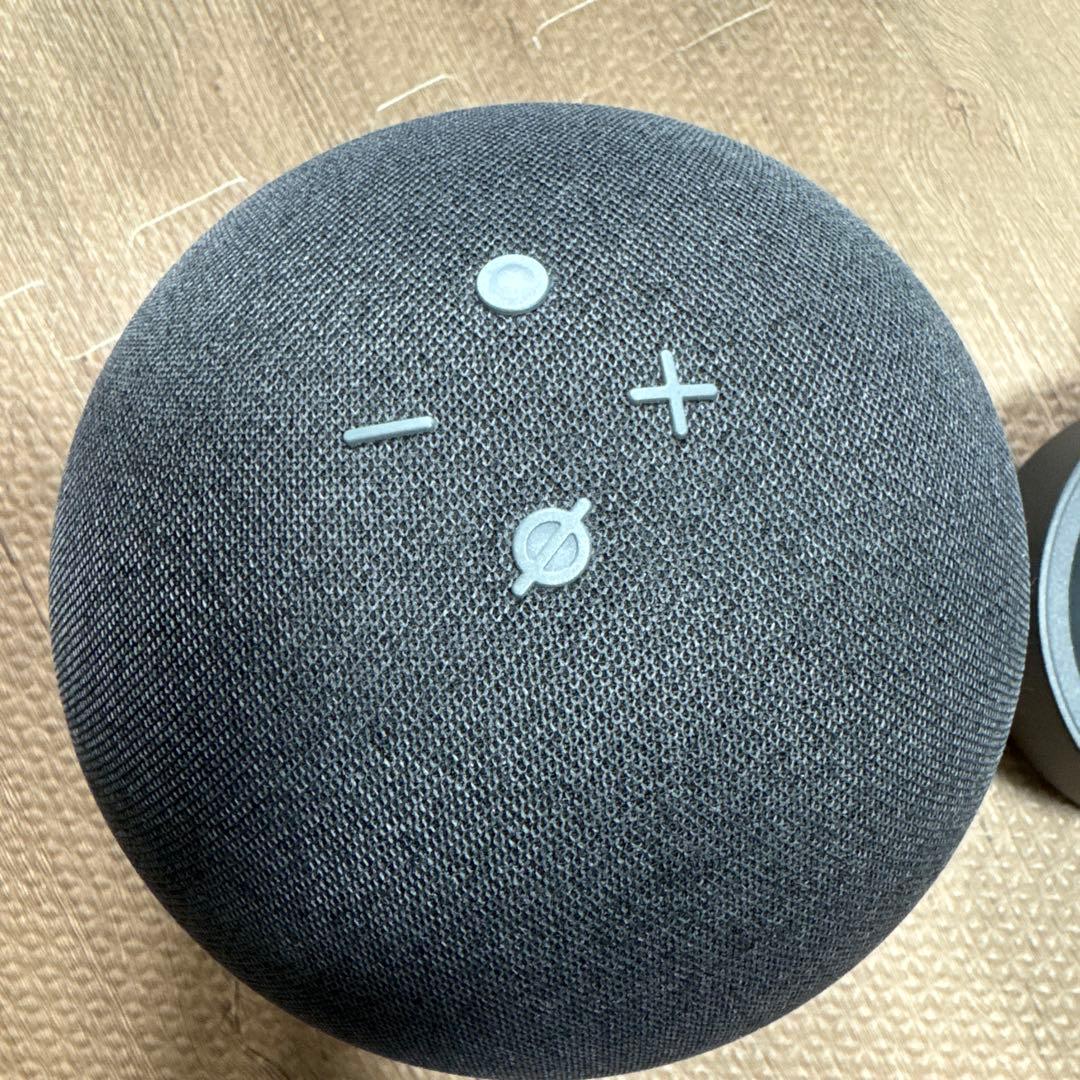 Amazon Echo (第4世代) チャコール2個ステレオペア可、バッテリー