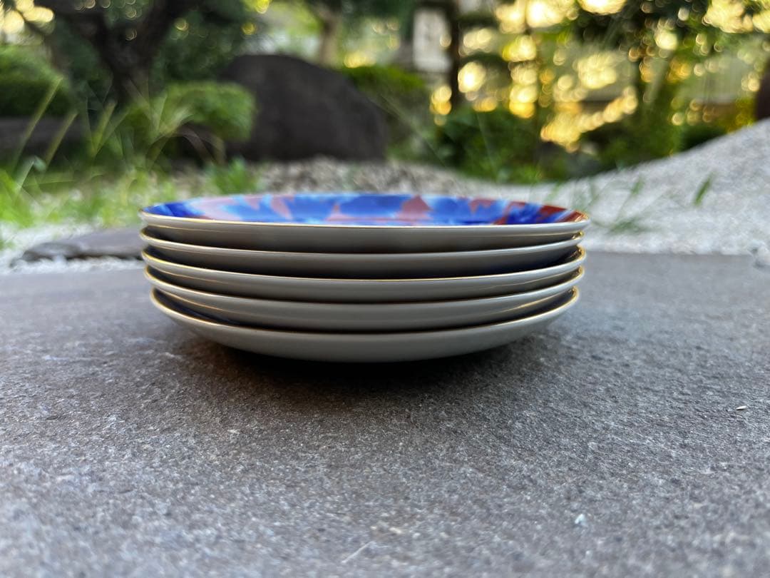 宮内庁御用達　深川製磁　コーヒーカップ&ソーサー　染錦 牡丹　金彩牡丹外赤