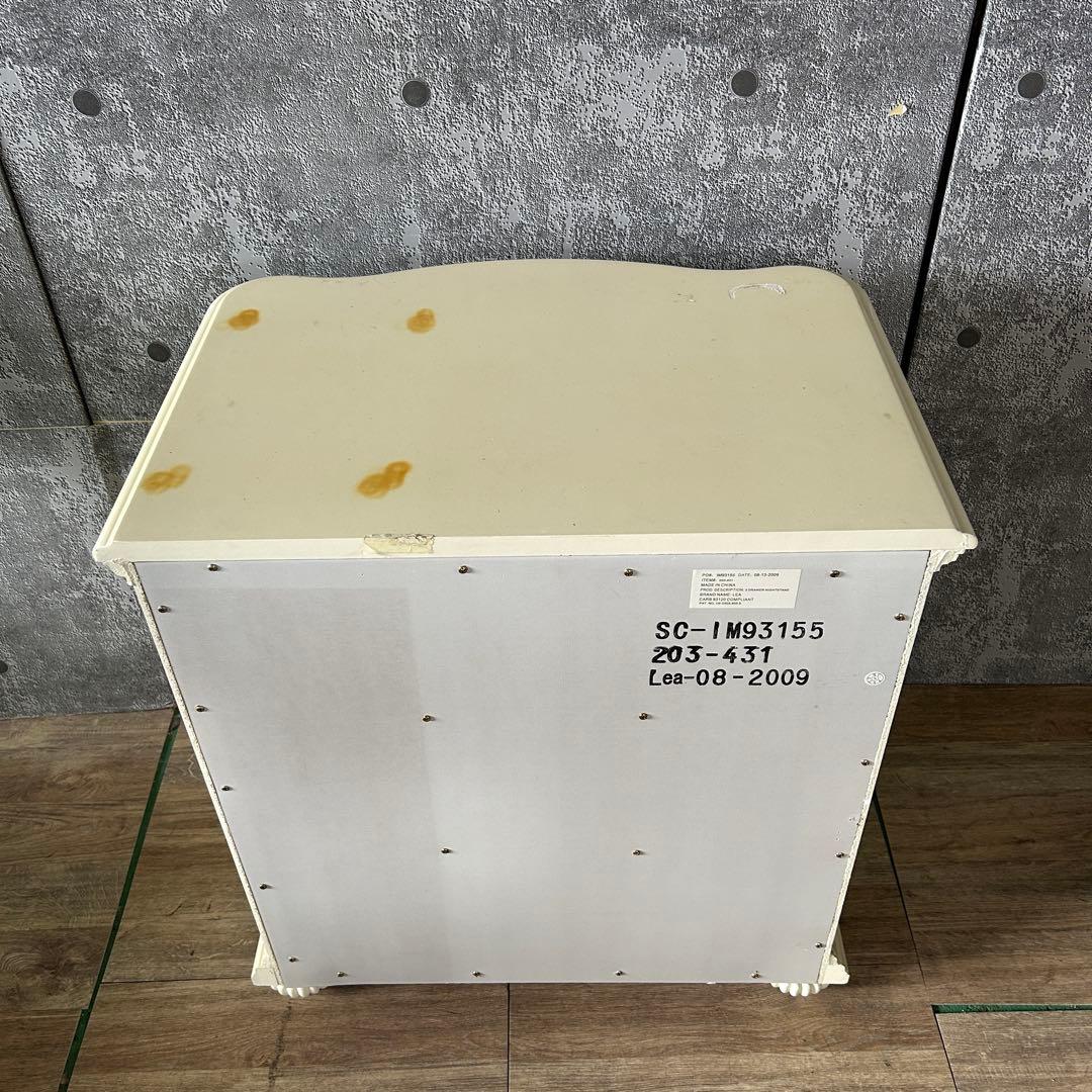 ꧁クラシック家具꧂3段チェスト フレンチ ロココ 姫系 たんす タンス 箪笥