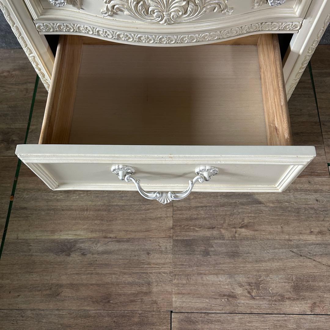 ꧁クラシック家具꧂3段チェスト フレンチ ロココ 姫系 たんす タンス 箪笥