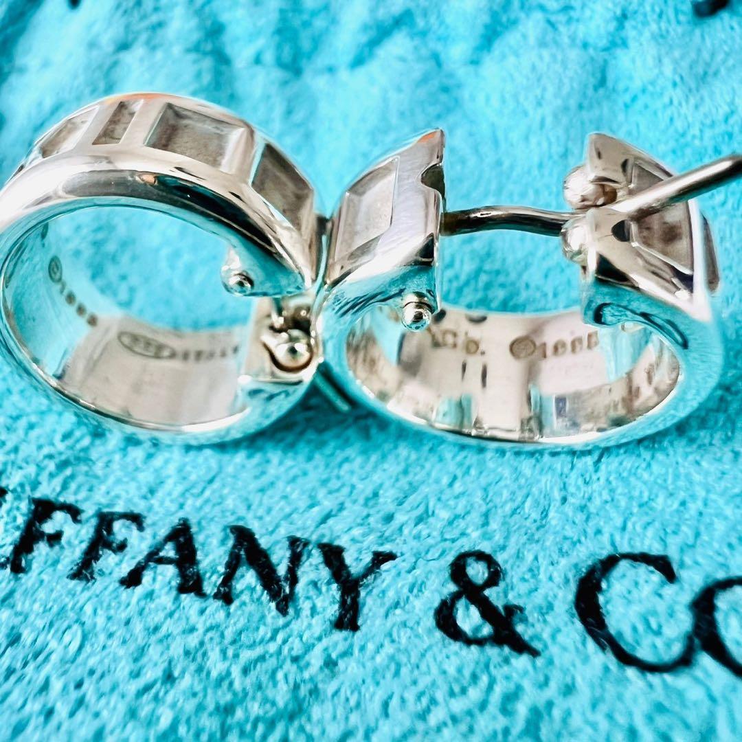 ✨極美品✨Tiffany　ティファニー　ピアス　アトラス　フープ　キャッチ　両耳