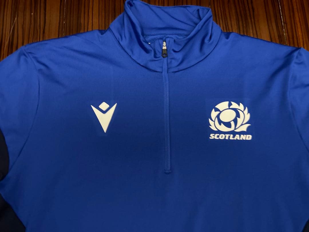 マクロン　ラグビー　スコットランド代表　ウォームアップジャケット　L