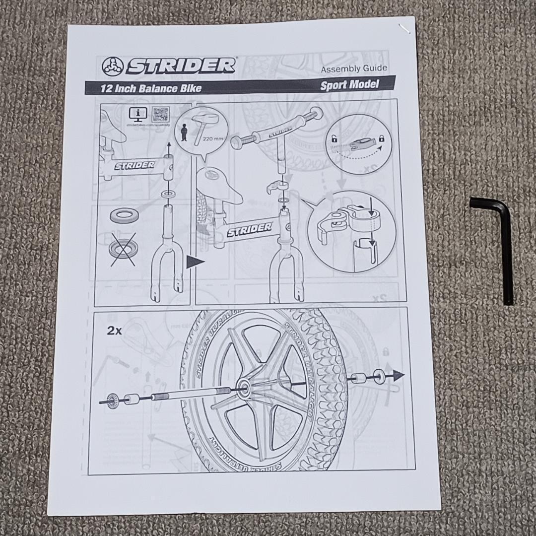 STRIDER ストライダー スポーツモデル 12インチ キックバイク ブラック