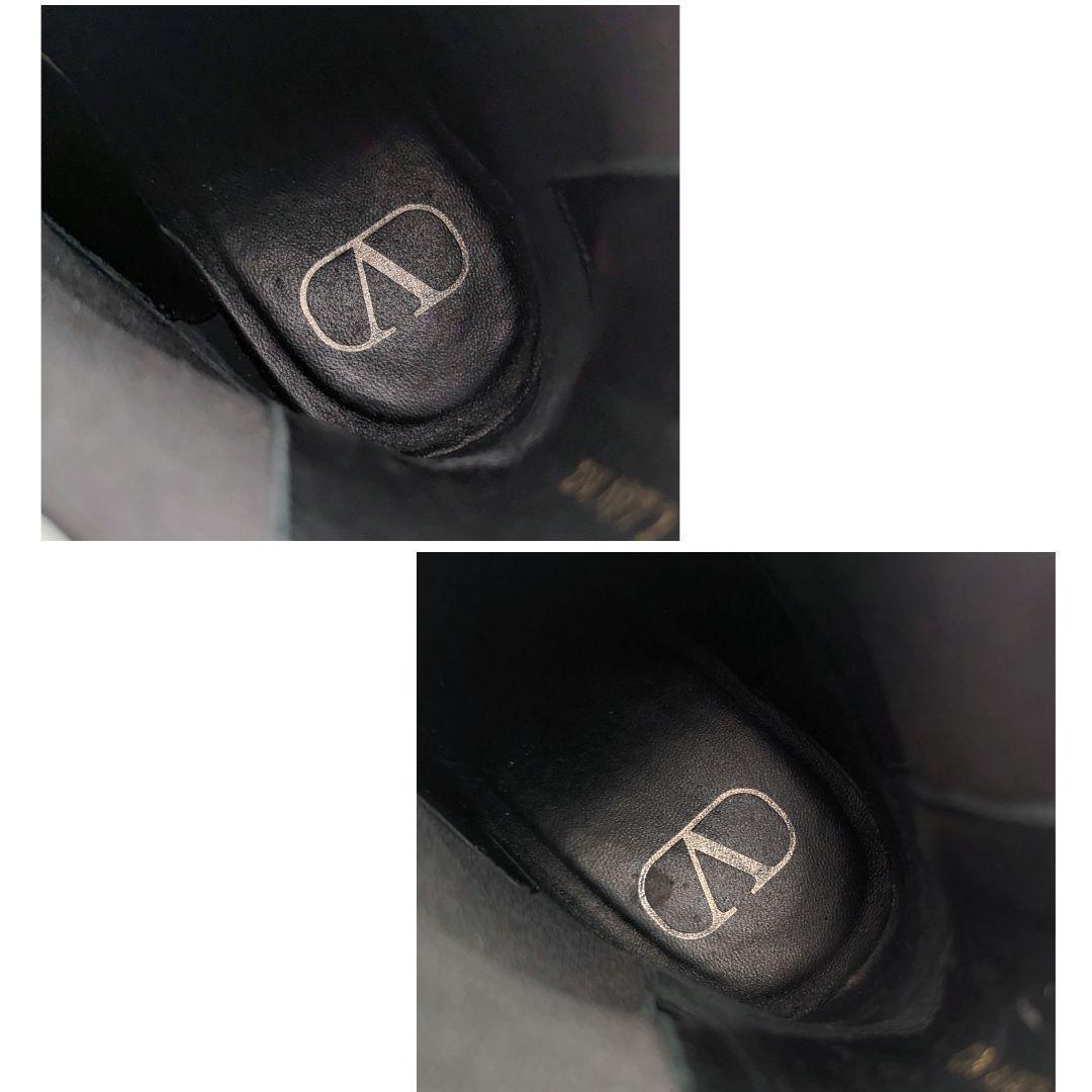VALENTINO 厚底 サイドゴアブーツ ユニークフォーム Vロゴ
