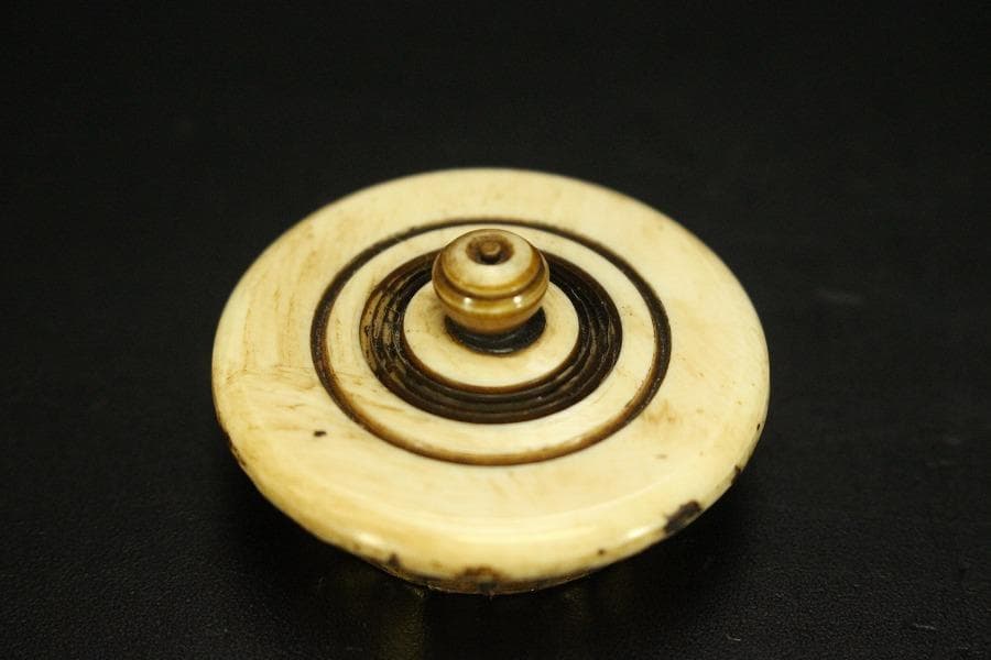 古美術 茶道具 織部 時代 茶入 良蓋(A773)