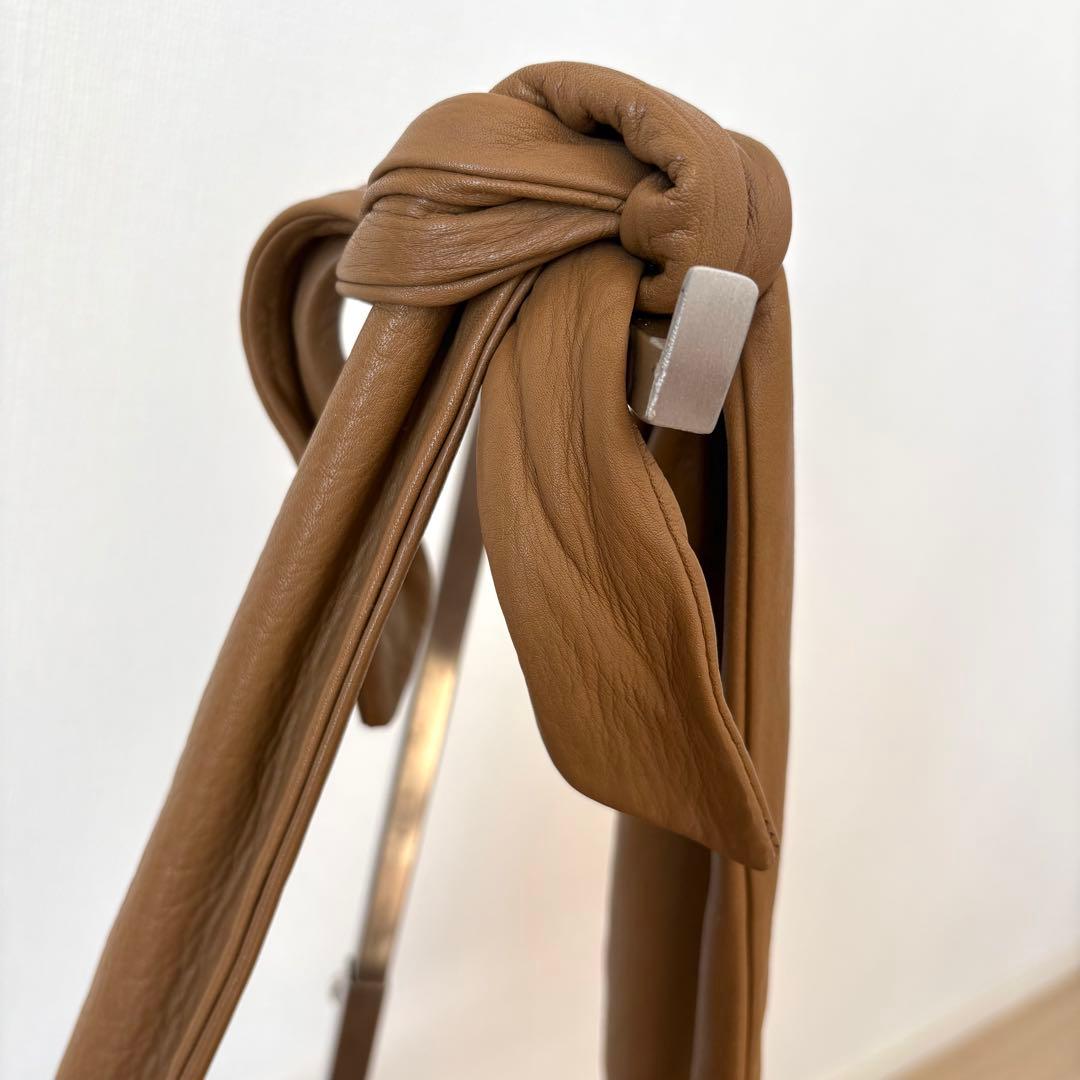 Ch!iii BAG 別注 レザー タイリボン ショルダーバッグ チー　モカ