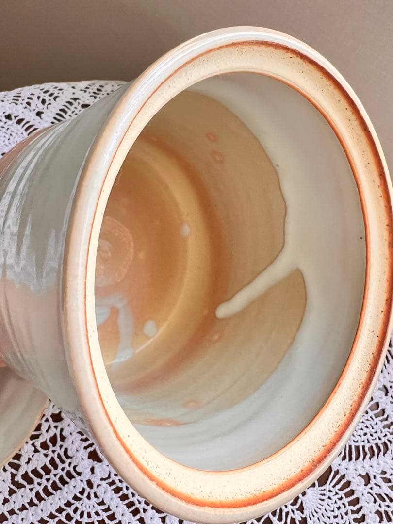 ☆萩焼 水差 窯元松籟庵 城山 渡辺城山作 共箱入