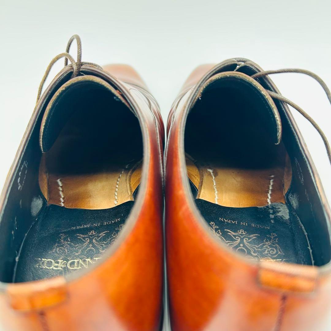 SHETLANDFOX ブライトン ストレートチップ US7 ブラウン 内羽根