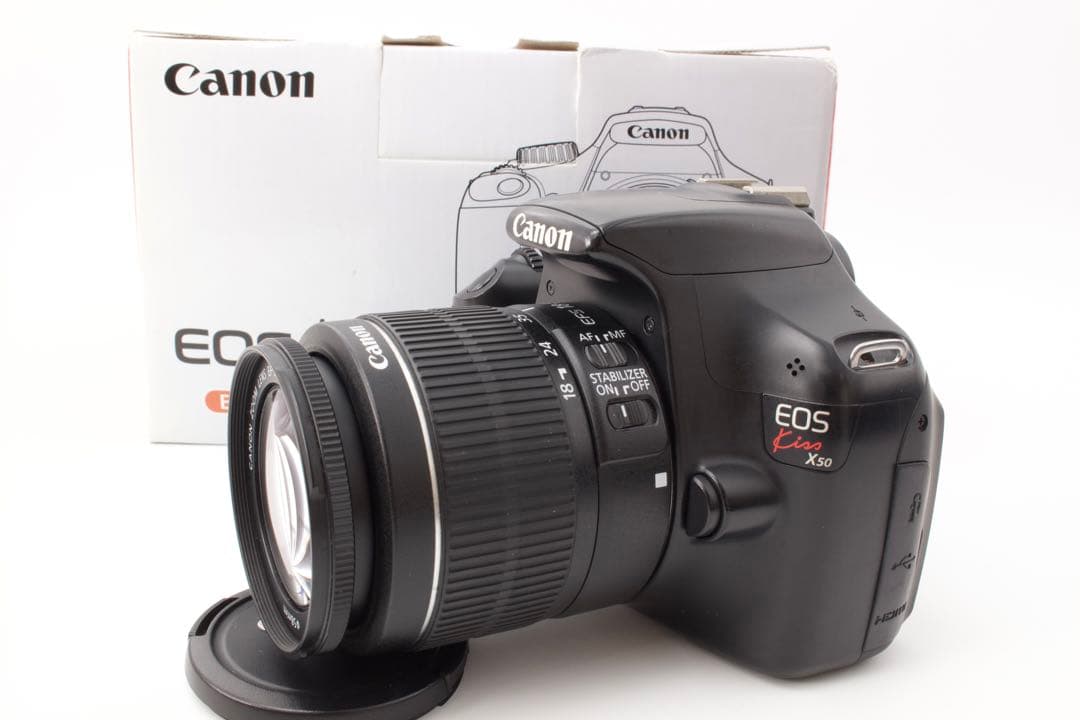 Canon EOS Kiss X50 標準レンズキット　スマホ転送　元箱付