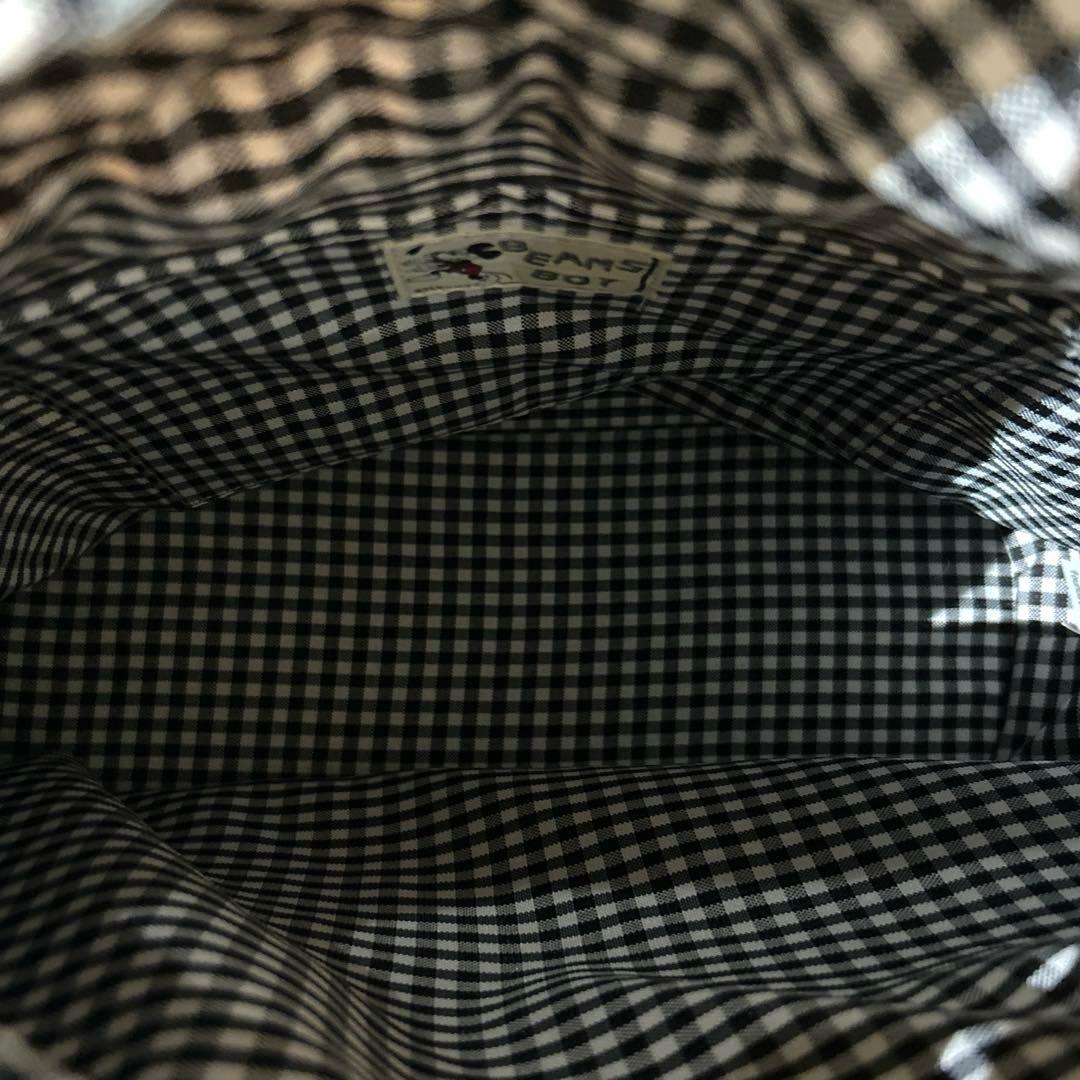 極美品✨ビームスボーイ ミッキーマウス かご トートバッグ ギンガムチェック