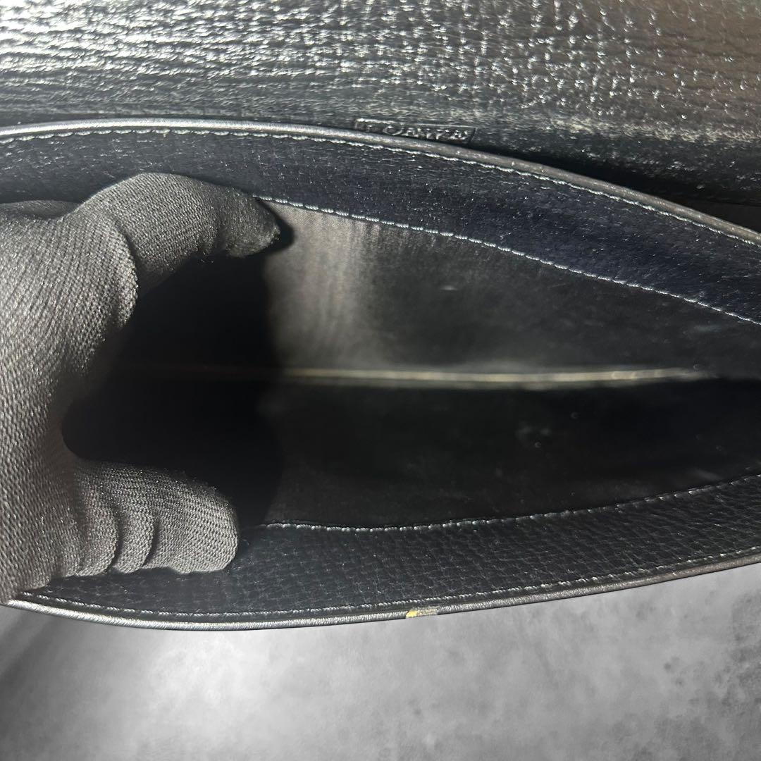 LOEWE アナグラム　レザー　本革　シボ革　ビジネスバッグ　ブリーフケース