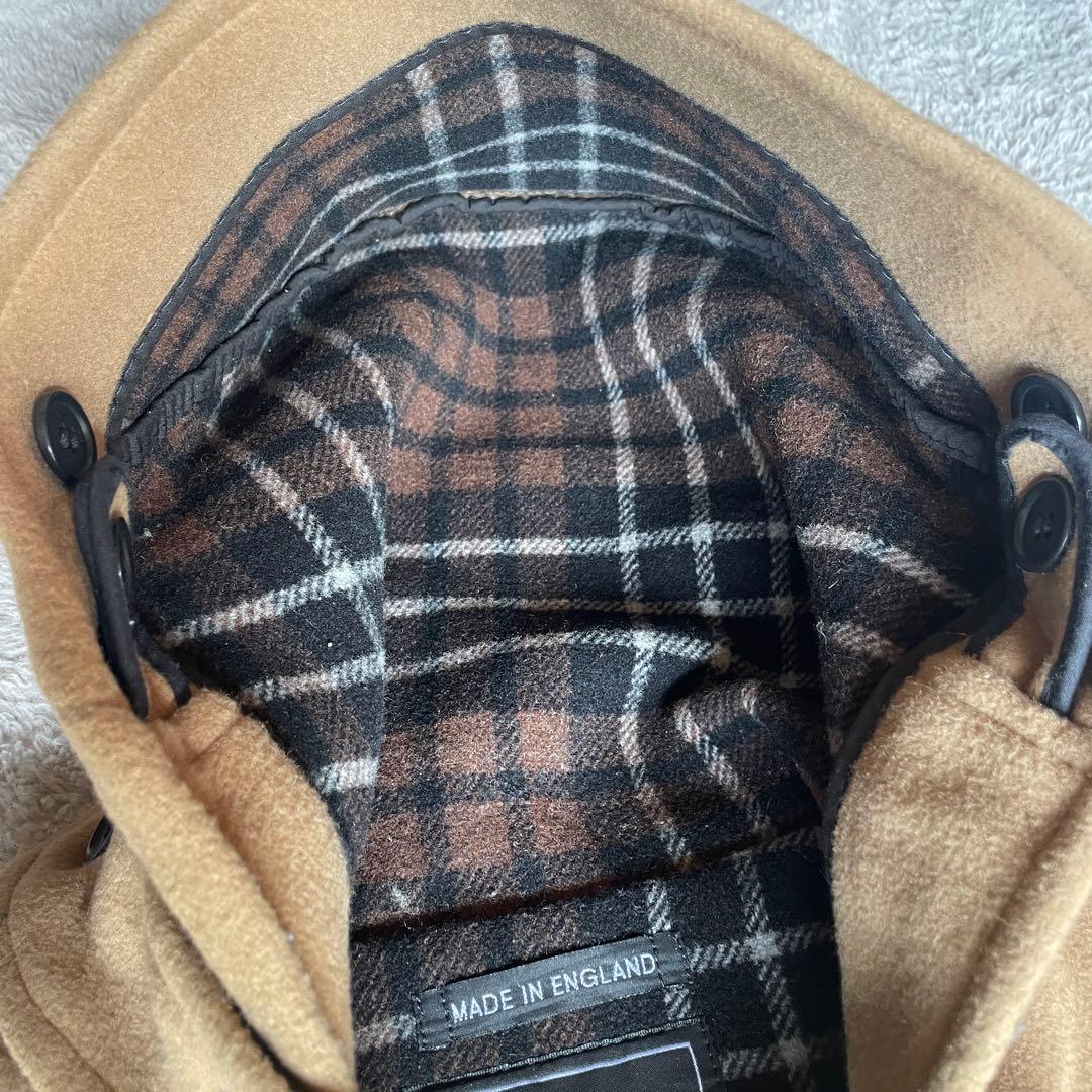 ★セール★Gloverall ダッフルコート L ウール 英国製 チェック裏地