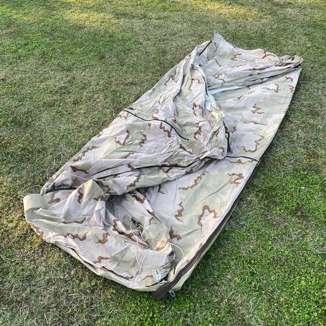 オランダ軍　テント　ポール・ペグ付　正規品　デザートカモ①　コンディション良