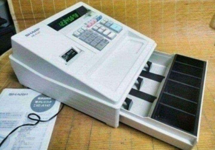 シャープレジスター　XE-A147　PC連携売上管理フル設定無料　147654