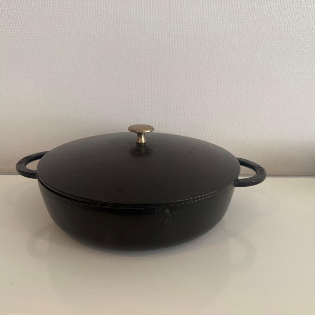 【希少】STAUB ストウブ ニダベイユ ソテーパン 28cm ブラック