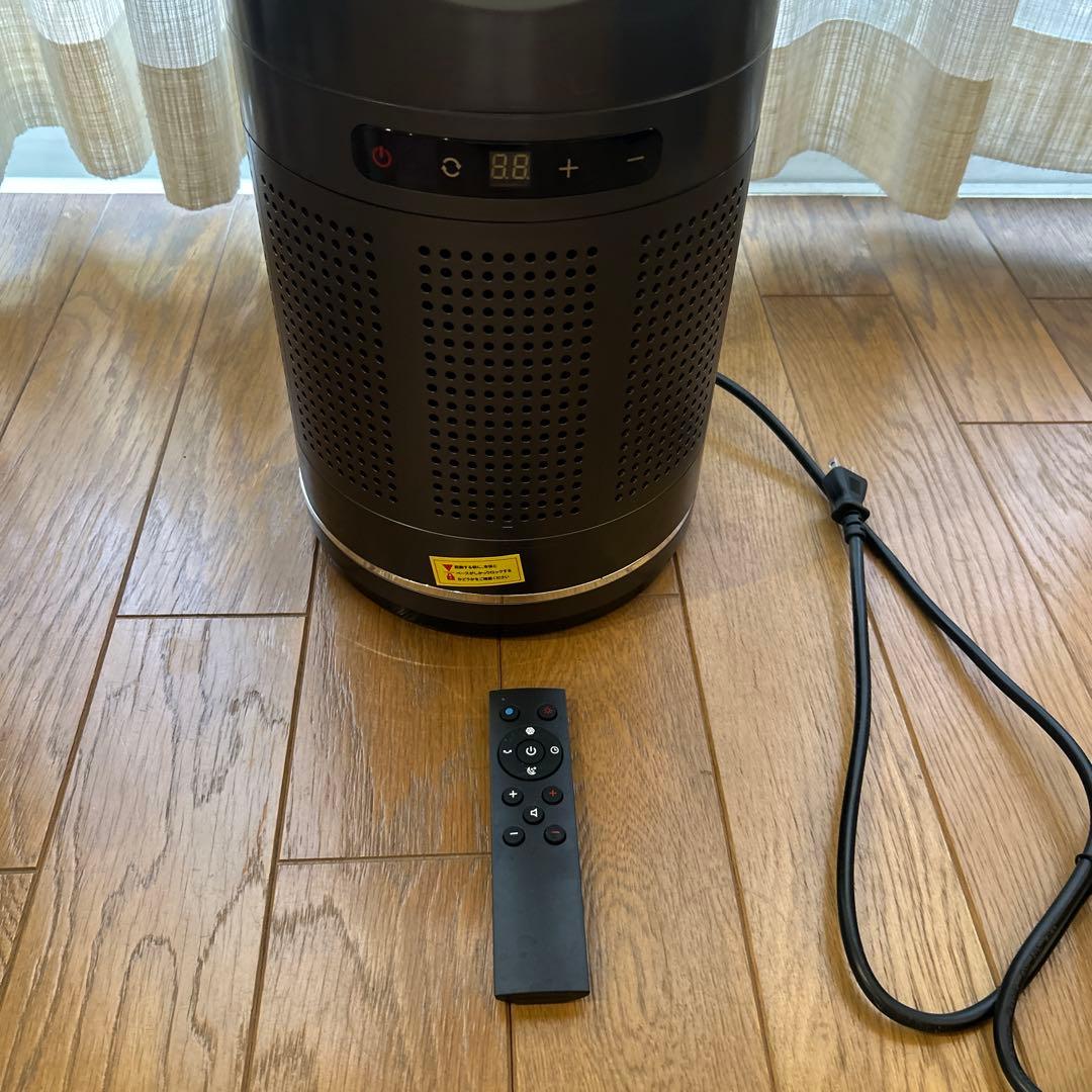 ま*み様 セラミックファンヒーター ブラック　温風　冷風
