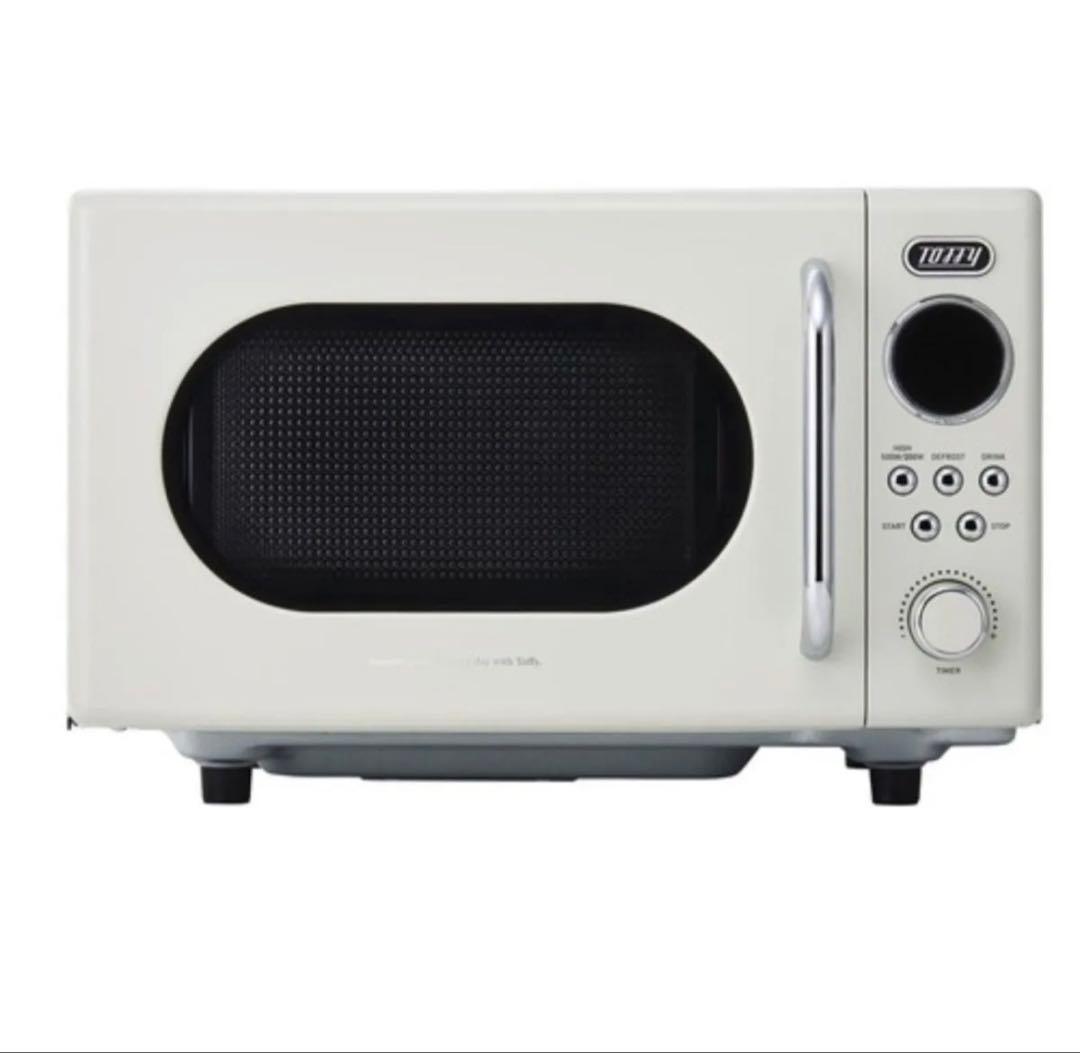 新品【Toffy/トフィー】電子レンジ K-DR3 コンパクト 16L ホワイト