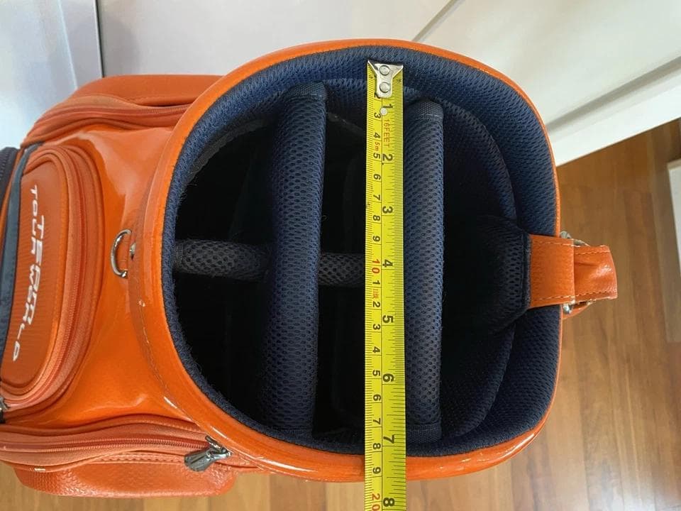 本間ホンマ ツアーワールド オレンジ 多機能カートバッグ ゴルフ　キャディバッグ