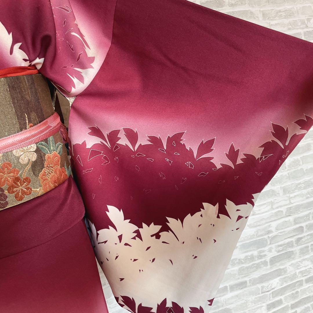 訪問着　フルセット　影　草陰　着物　L2