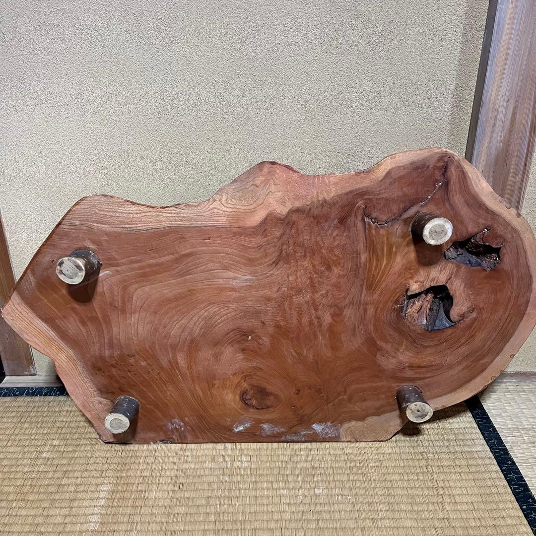 特大サイズ　飾り台座　一枚板　天然木　花台