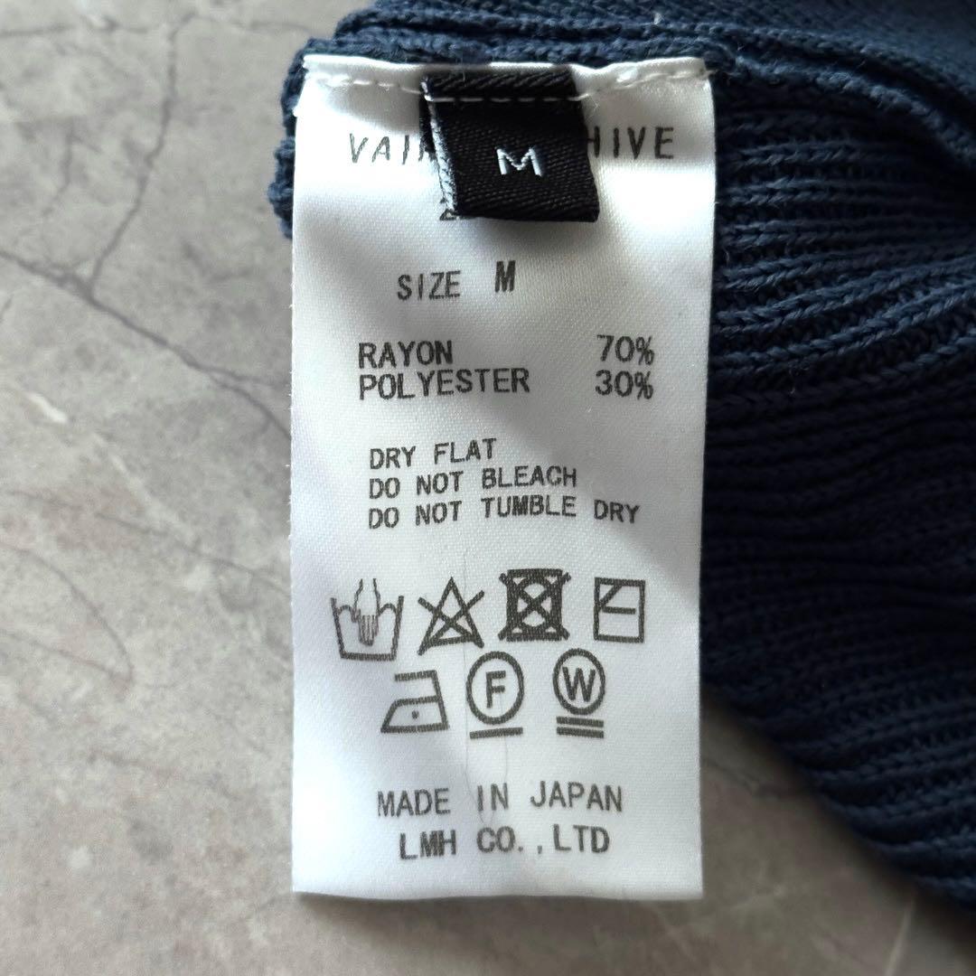 VAINL ARCHIVE WILL KNIT レーヨン Vネック ゆったり M